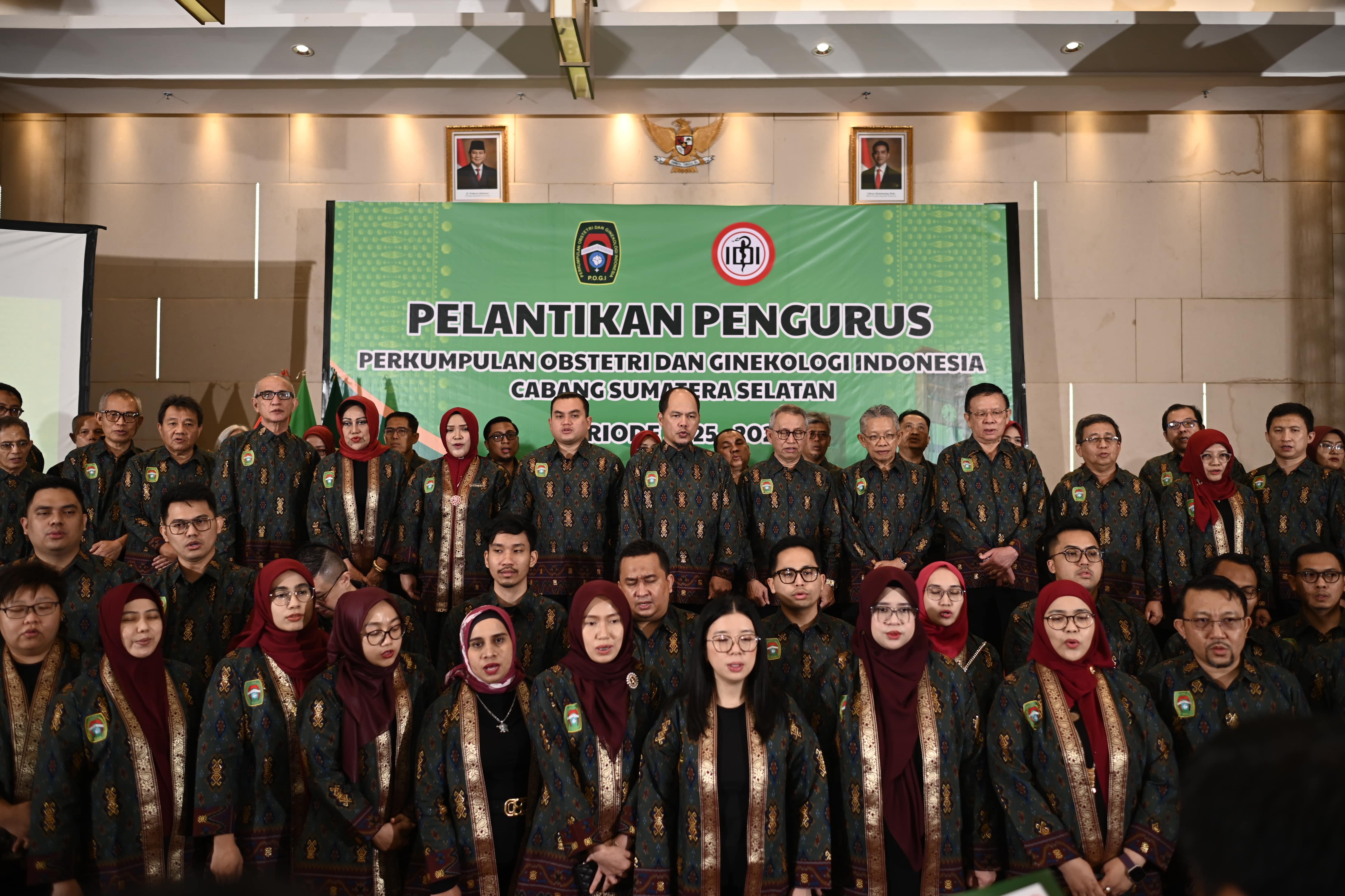 Pelantikan Pengurus POGI Cabang Sumatera Selatan Periode 2025-2028