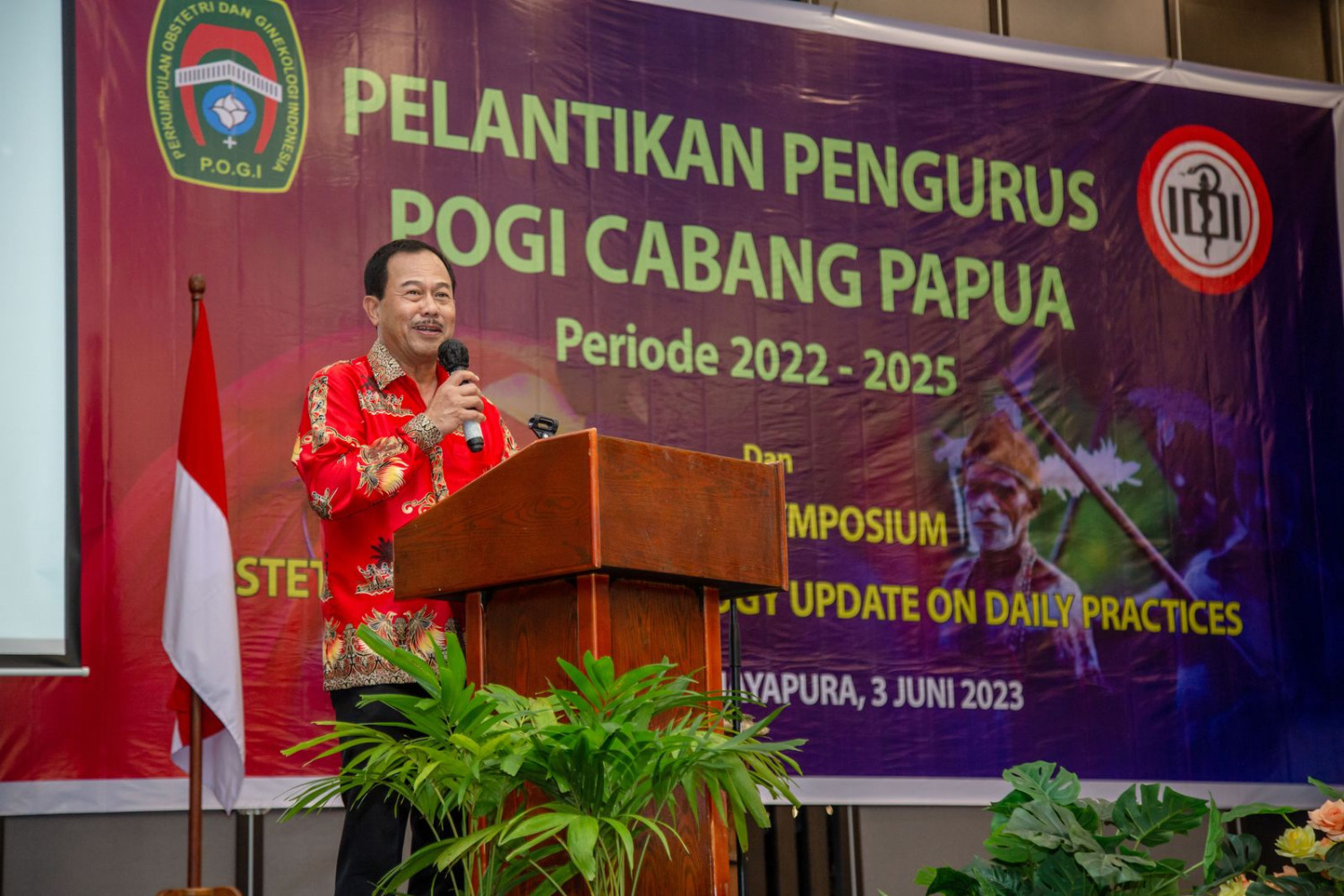 Pelantikan POGI Cabang Papua Periode 2022 -2025