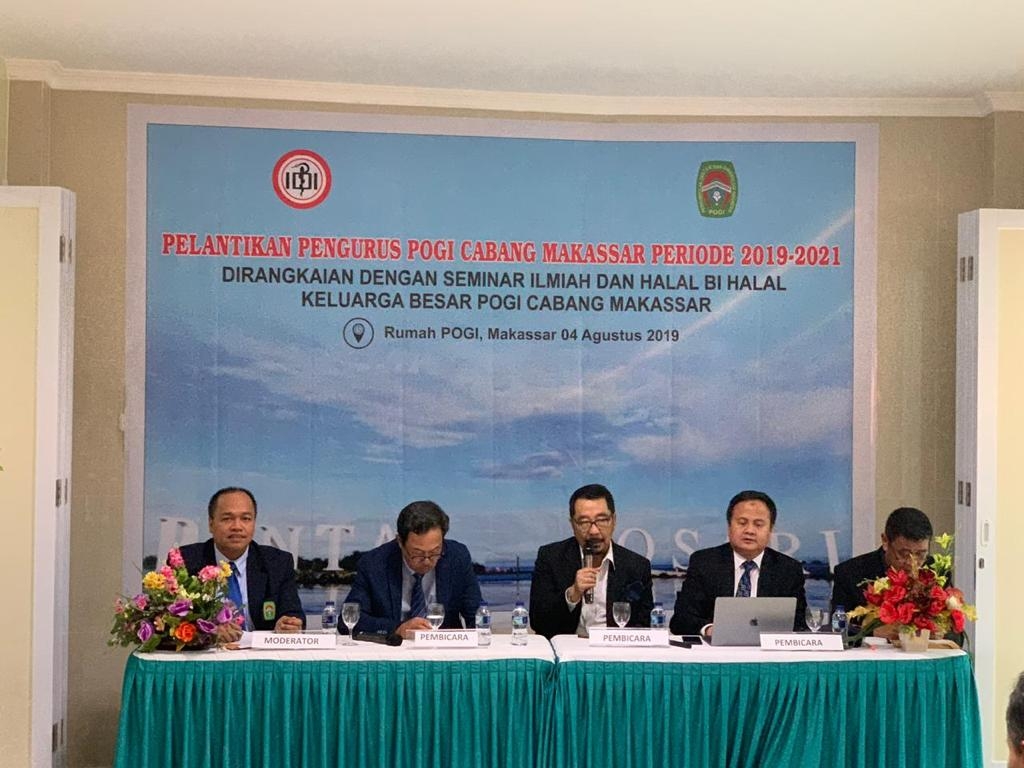 Pelantikan POGI Cabang Makassar Periode 2018 - 2021