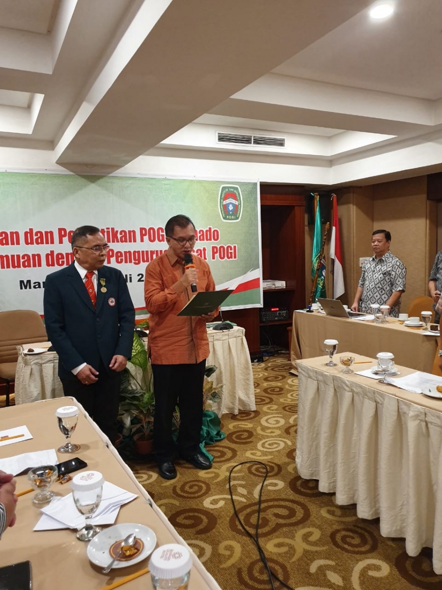 Pelantikan POGI Cabang Manado Periode 2018 - 2021