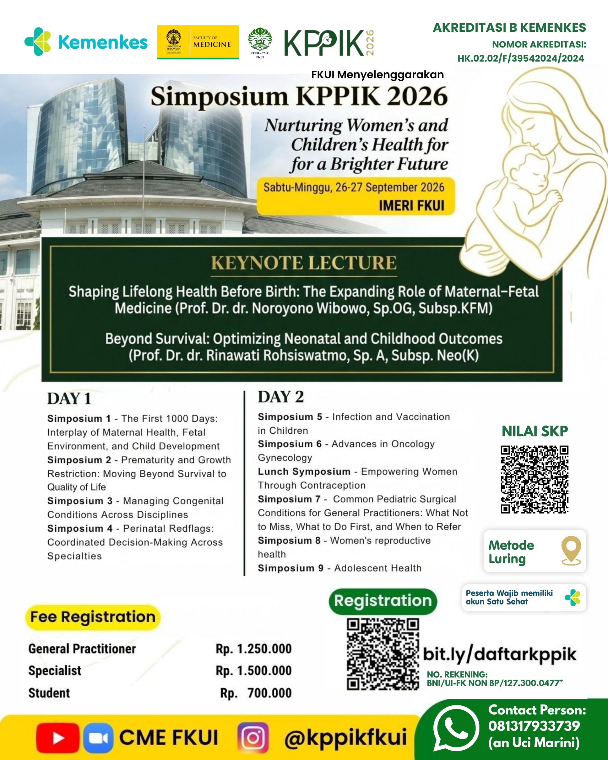SIMPOSIUM KPPIK 2026: “Nurturing Women’s and Children’s Health for a Brighter Future”