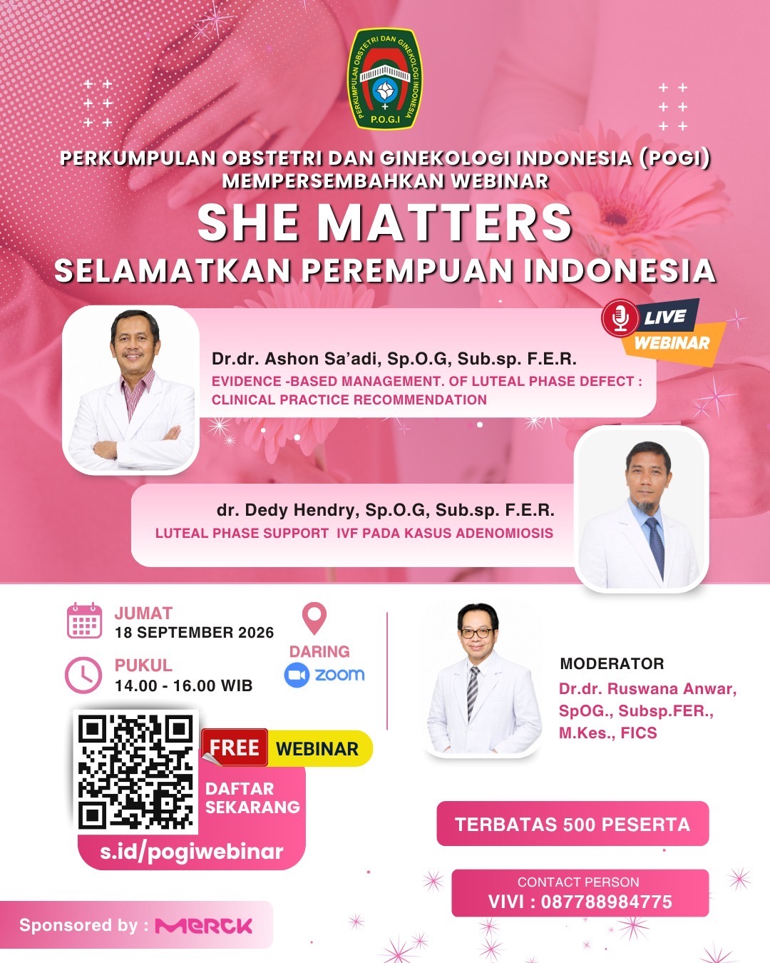 Webinar POGI: She Matters - Selamatkan Perempuan Indonesia