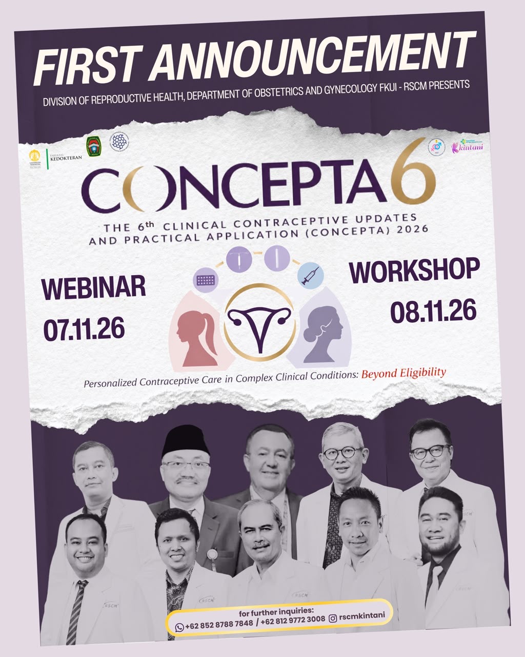 CONCEPTA 6 • The 6th Clinical Contraceptive Updates and Practical Application 2026  Personalized Contraceptive Care in Complex Clinical Conditions: Beyond Eligibility