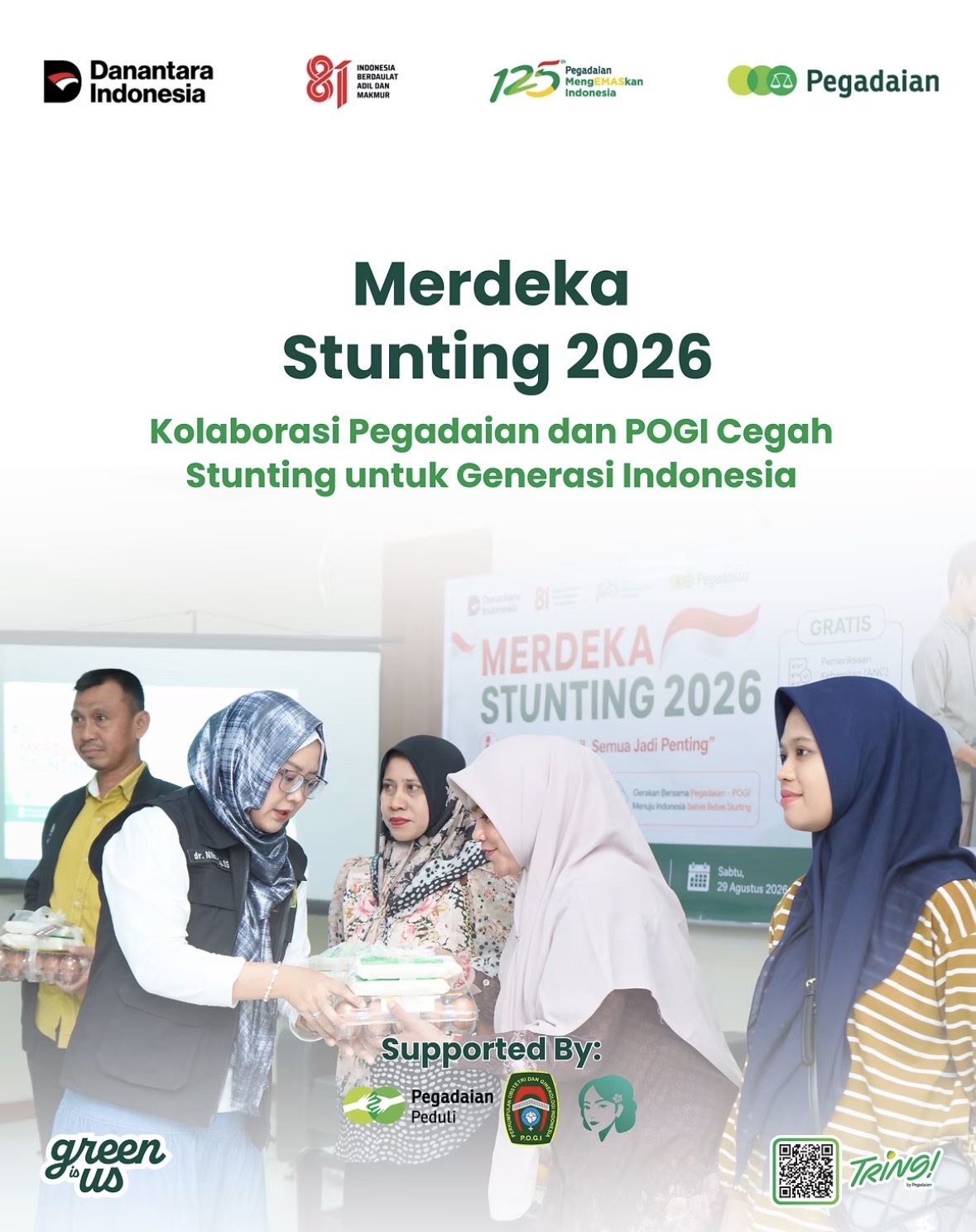 SPRIN Updates: Merdeka Stunting POGI dengan PT Pegadaian