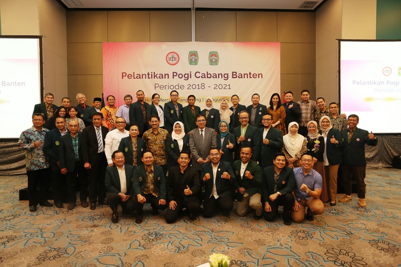 Pelantikan POGI Cabang Banten Periode 2018 - 2021